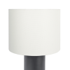 Aura Black Table Lamp with On/Off Switch Black Block Base