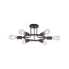 6 Light Modern Sputnik Lights Semi Flush Mount Ceiling Light Oil-Rubbed Bronze Finished