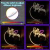 1PC Hello Gorgeous Makeup Mirror, Neon Light Wall Decoration Logo, Room Decoration Mirror, USB Power Supply, LED Mirror Neon Light, Home Decoration