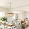 Bohemian style Wood Beaded Chandelier Oak White NEW SKU :W1340P206667