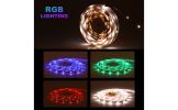 SEARMOR WiFi App Control Intelligence LED Lights Strip RGBW Colored Lamp Tape Kit for Bar Home Decoration (RBGW)