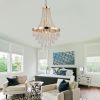 (Same as W1340102274/L5004) Gold Crystal Chandeliers