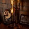 Shadow Steampunk Handmade Vintage Adjustable Pipe Lamp