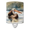 NEW Pelican Ceramic Night Light Compact, UL-Certified, Ideal for Bedroom, Bathroom, Nursery, Hallway, Kitchen, 6x4x3, Multicolor