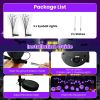 2Packs/4Packs Solar Scary Eyeballs Lights Outdoor Halloween Decoration Swaying Light Halloween Path Lights Ornaments with Total 12LED IP65 Waterproof