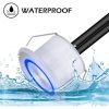 LED Deck Lights Smart Outdoor Stair Lights 10pcs,RGBW Step Lights Low Voltage Deck Lights Waterproof Garden Pathway Stairway Lighting