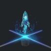 3D Hologram Projection Light